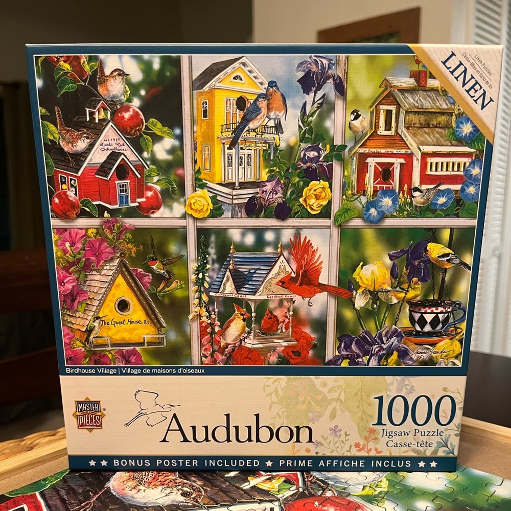 Jigsaw Puzzle 1000 piece- Colorful Birdhouse Village
